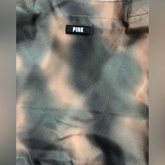 New NIP NWT VS PINK Victoria Secret green brown tan black bag tote - Picture 3 of 5